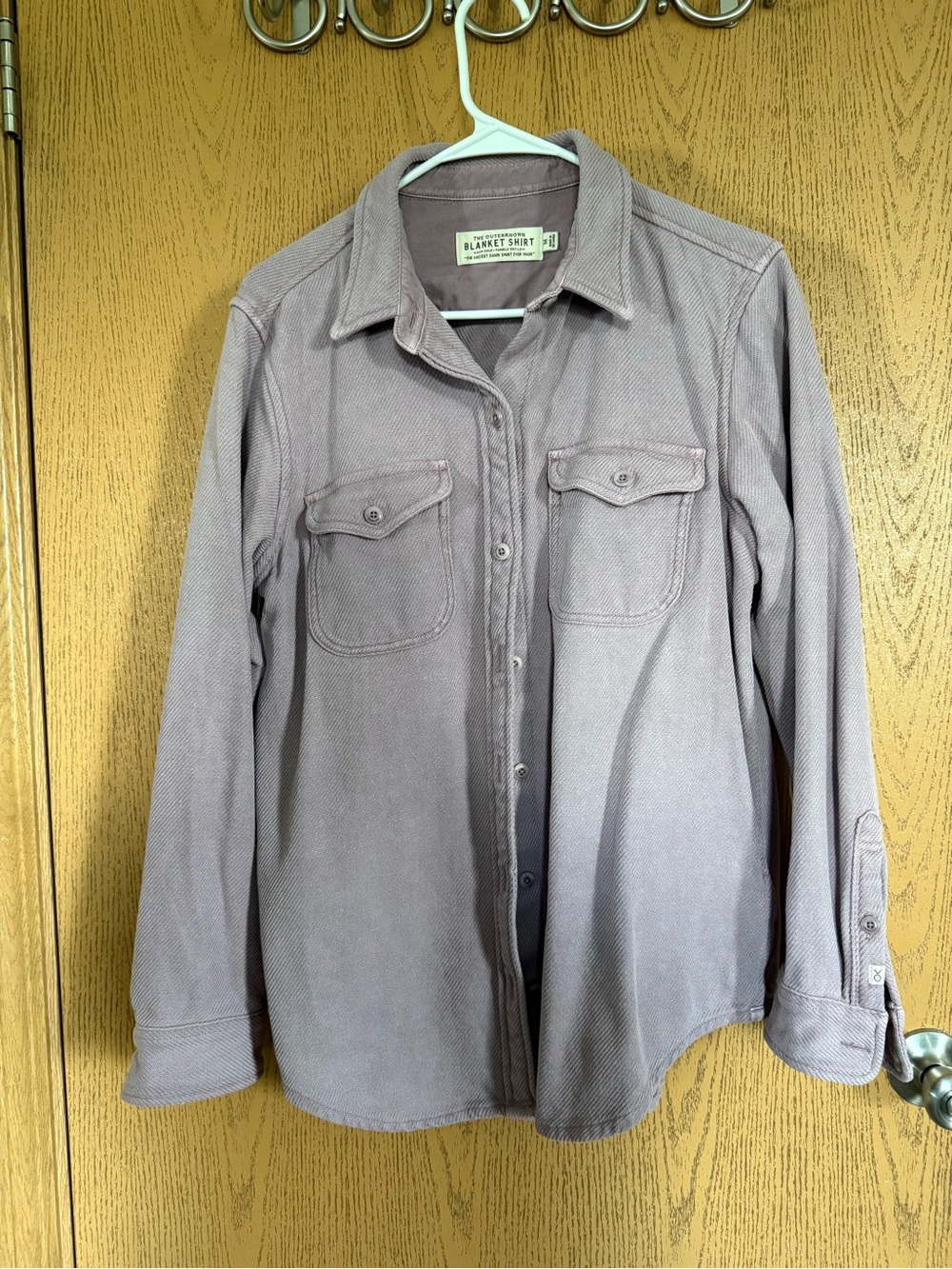 Outerknown Women's Button-Front Blanket Shirt in Nirvana